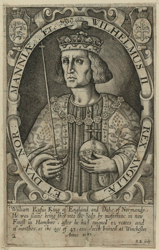 Fictitious portrait of king william ii ('rufus') npg d23610