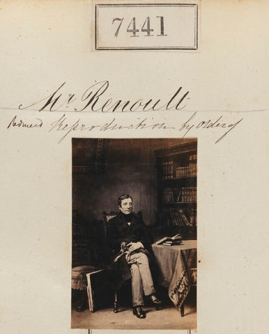 'Reproduction by order of Mr Renoult' NPG Ax57344