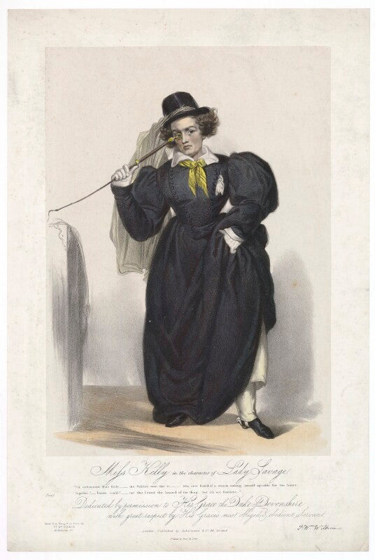 Frances ('fanny') maria kelly as lady savage npg d36786