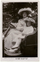 'Isabel Jay & Daughter on their "Spyker" Car' (Isabel Jay; Hon. Cecilia Claribel Anderson (née Cavendish)) NPG x201155