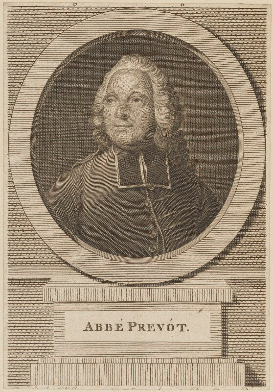 Abbé prévost (antoine françois prévost d'exiles) npg d13965