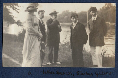 Lady Ottoline Morrell; Sydney Spencer; William Spencer; Sir Stanley Spencer; Gilbert Spencer NPG Ax140481