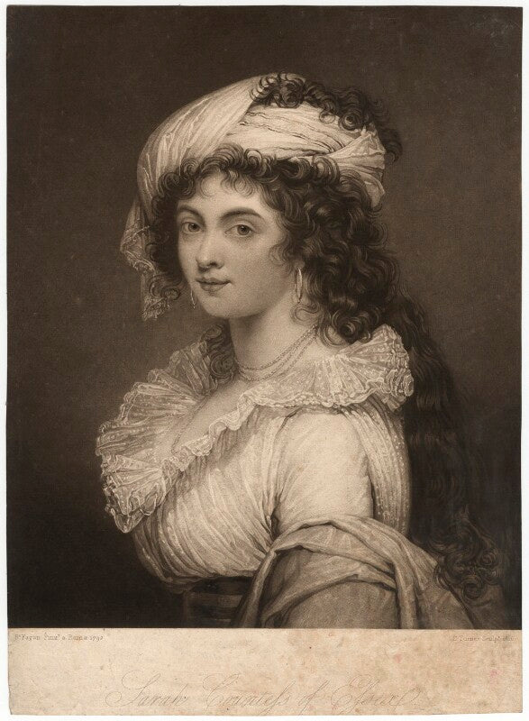 Sarah capell coningsby (née bazett), countess of essex npg d1840