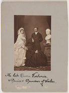 Queen Alexandra; Queen Victoria; King Edward VII NPG x30570