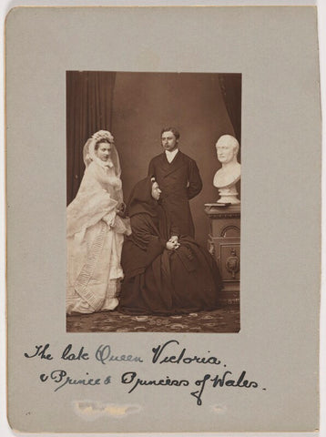 Queen Alexandra; Queen Victoria; King Edward VII NPG x30570