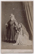 William Wybert Rousby as King Lear; Clara Marion Jessie Rousby (née Dowse) as Cordelia in 'King Lear' NPG x197152