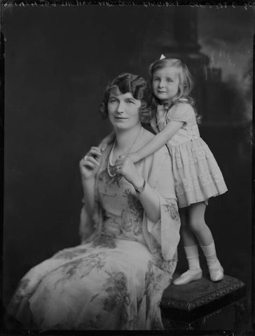 Vera Mary Bingham (née Darbyshire); Elizabeth Rosemary Denham (née Bingham) NPG x70457