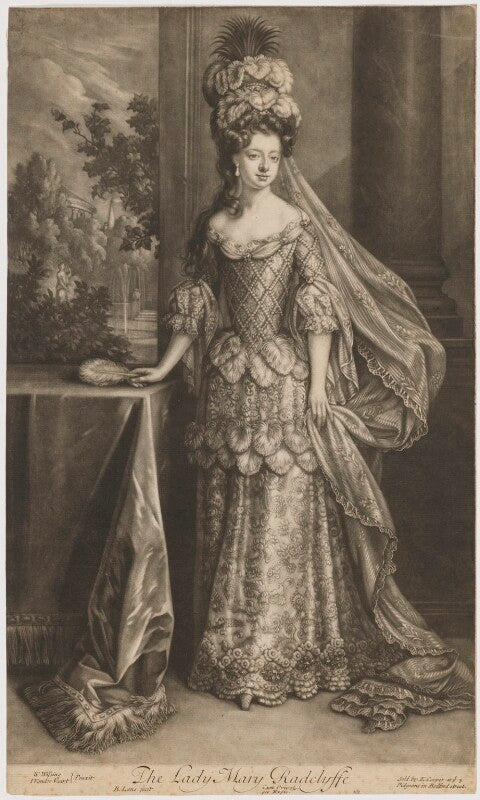 Mary radcliffe (née tudor), countess of derwentwater npg d35147