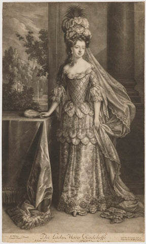 Mary Radcliffe (née Tudor), Countess of Derwentwater NPG D35147