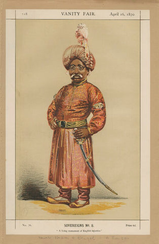 Nawab Nasim Mansur Ali Khan of Bengal ('Sovereigns No. 8.') NPG D43427