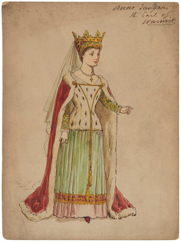 Fictitious portrait of anne neville (née beauchamp), countess of warwick and salisbury npg d21253