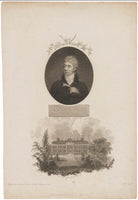 George Shaw with 'Back View of the British Museum' NPG D40680