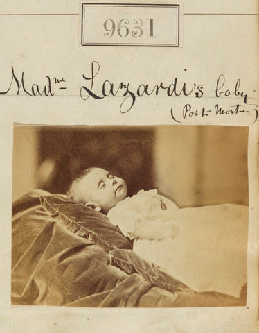 'Madame Lazardi's baby (post-mortem)' NPG Ax59369