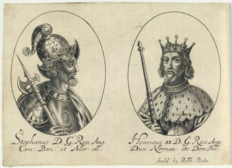 King stephen; king henry ii (fictitious portraits) npg d22801