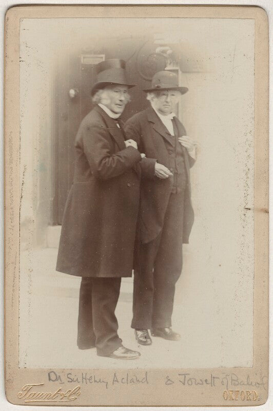 Benjamin jowett; sir henry wentworth acland, 1st bt npg x5146