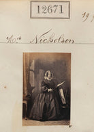 Mrs Nicholson NPG Ax62315