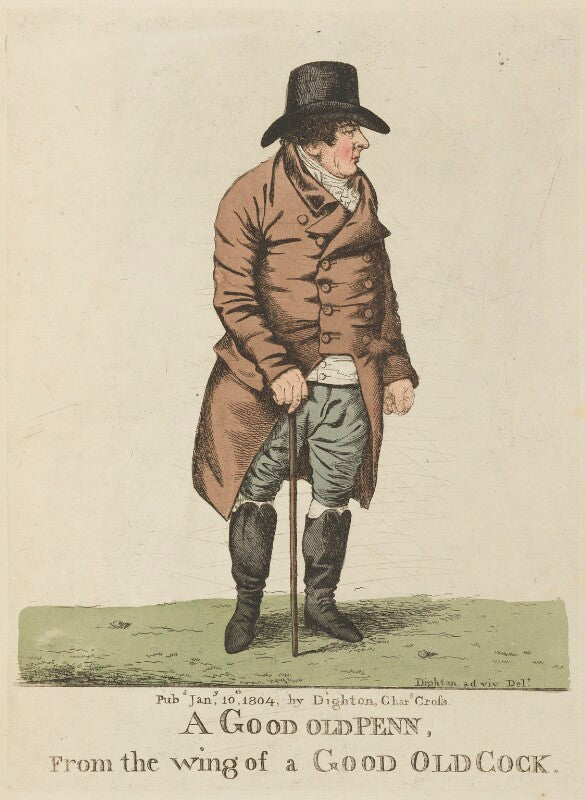 John penn ('a good old penn, from the wing of a good old cock') npg d13343