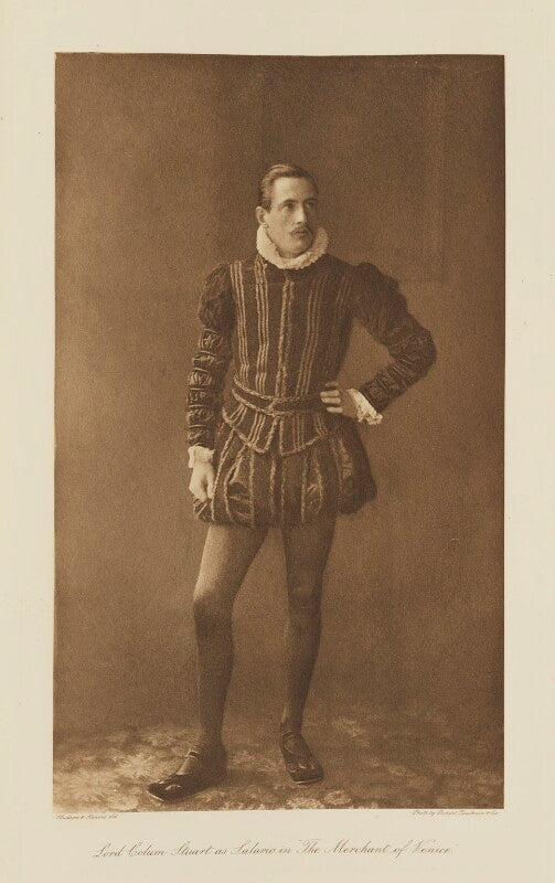 Lord colum edmund crichton stuart as salario in 'the merchant of venice' npg ax135788