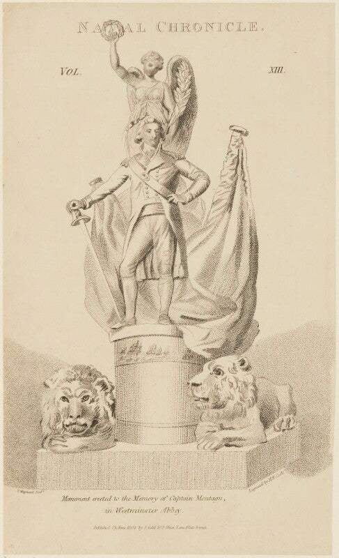'monument erected to the memory of captain montagu, in westminster abbey' npg d16128