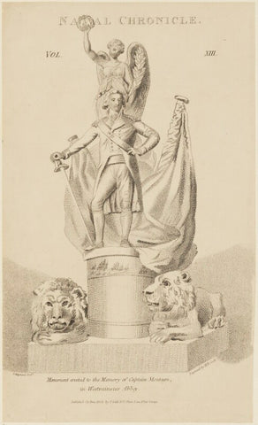 'Monument erected to the memory of Captain Montagu, in Westminster Abbey' NPG D16128