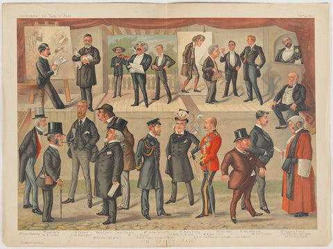 "In Vanity Fair" (King George V, Prince Arthur of Connaught and 20 others) NPG D44518