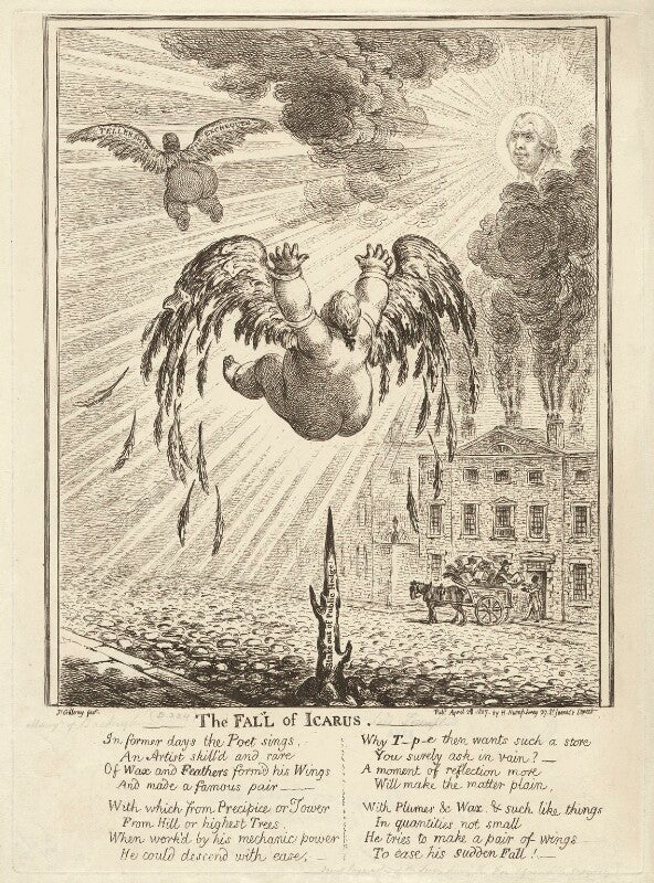 'the fall of icarus' npg d32279