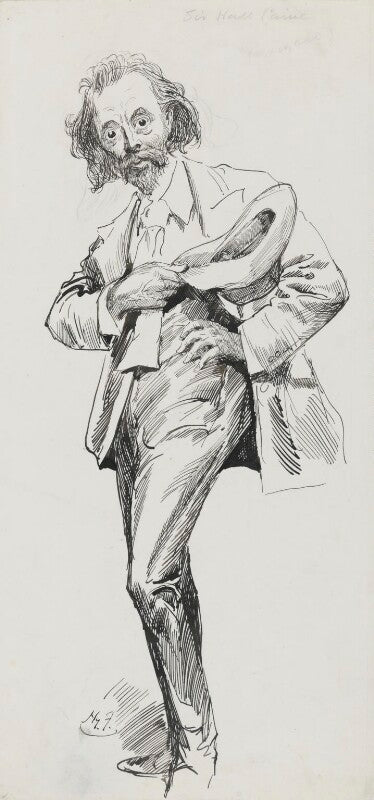 Sir (thomas henry) hall caine npg 3434