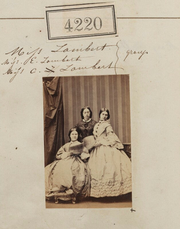 Miss lambert; miss e. lambert; miss c. lambert npg ax54235