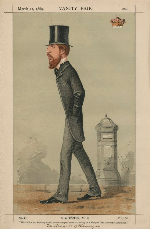 Spencer compton cavendish, 8th duke of devonshire ('statesmen, no. 8.') npg d43372