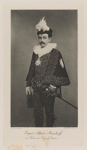 Count Albert Mensdorff-Pouilly-Dietrichstein as Henri III, King of France NPG Ax41018