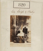 Caroline Amelia (née Grosvenor), Lady Leigh; Hon. Rowland Charles Frederick Leigh NPG Ax50426