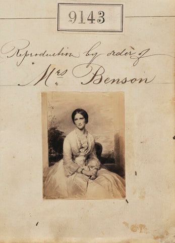 'Reproduction by order of Mrs Benson' (Unknown woman) NPG Ax58965