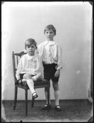 Christopher Montague ('Monty') Woodhouse, 5th Baron Terrington; (James Allen) David Woodhouse, 4th Baron Terrington NPG x121195