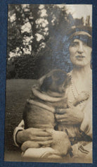 Lady Ottoline Morrell with her pug Soie NPG Ax140812