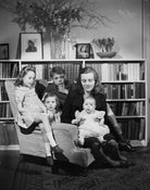 Hon. Myfanwy Ann Philipps with mother Doreen (née Guiness), Viscountess St. Davids; brother Colwyn Jestyn John, 3rd Viscount St Davids; and sisters Rowena Frances and Hon. Rhiannon Elisabeth NPG x79728