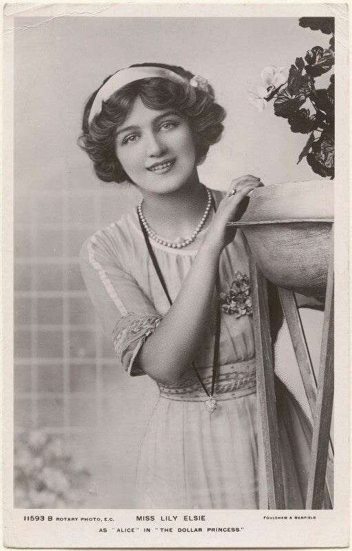 Lily elsie as 'alice' in 'the dollar princess' npg x201067