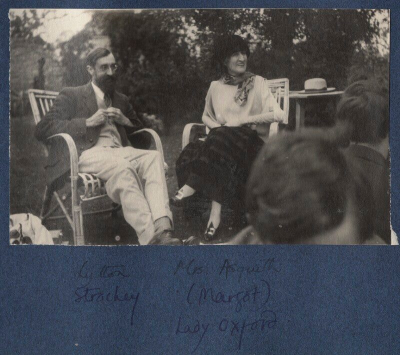 Lytton strachey; margot asquith npg ax141458
