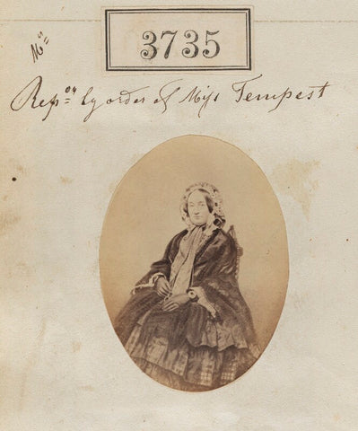 'Reproduction by order of Miss Tempest' NPG Ax53131