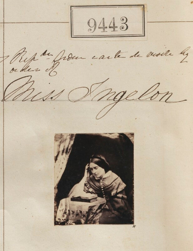 'reproduction from carte de visite by order of miss ingelon' npg ax59250