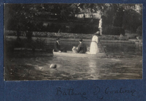 'Bathing and boating' (Julian Vinogradoff (née Morrell) and three others) NPG Ax141262