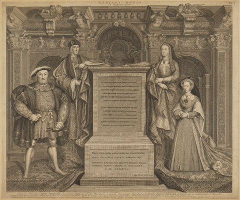 King Henry VIII; King Henry VII; Elizabeth of York; Jane Seymour NPG D32813