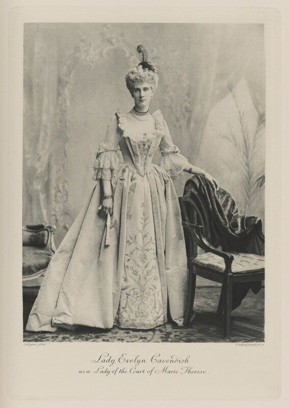Evelyn emily mary cavendish (née petty fitzmaurice), duchess of devonshire when lady evelyn cavendish as a lady of the court of marie therese npg ax41042