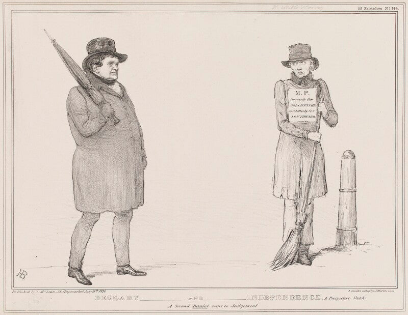 Beggary and independence (daniel o'connell; daniel whittle harvey) npg d41378