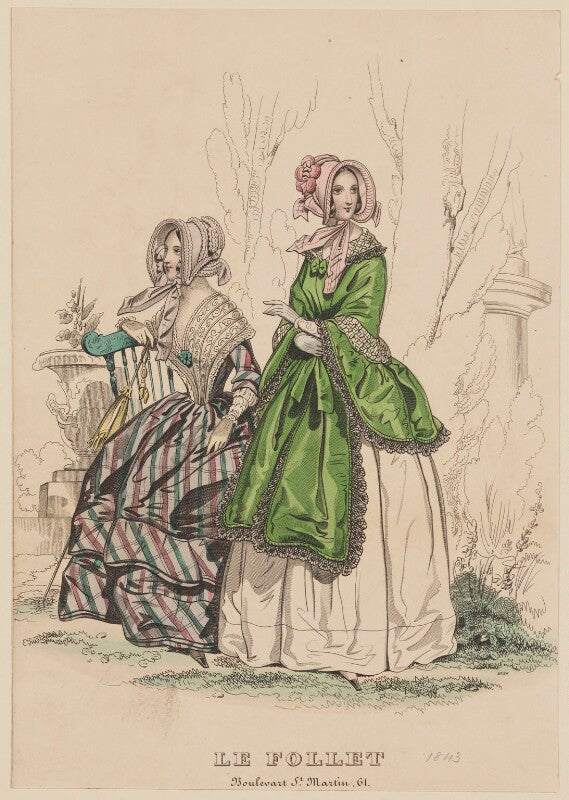 Visiting dress, june 1843 npg d47918
