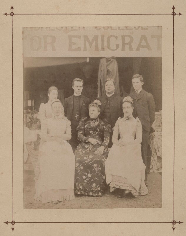 Alice mary roe (née cookson); charles edward roe; robert william radclyffe dolling npg x22088