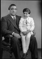 Sir Pratapsinha Gaekwar Sena Khas Khel Shamsher Bahadur, Maharaja of Baroda; Prince Sayajirao Gaekwad of Baroda NPG x97825