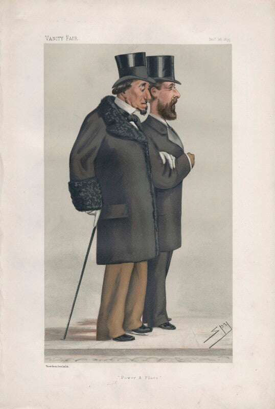 Benjamin disraeli, earl of beaconsfield; montagu william lowry corry, baron rowton ('season number') npg d43936