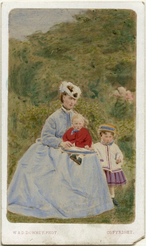 Queen alexandra; king george v; prince albert victor, duke of clarence and avondale npg ax46778