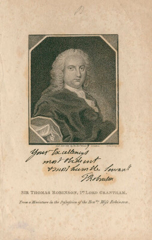 Thomas Robinson, 1st Baron Grantham NPG D2798