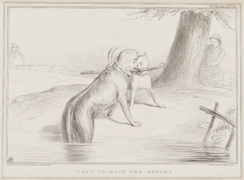 Who's to have the stick? npg d41519